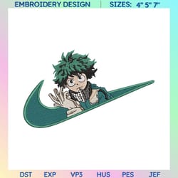anime custom embroidered sweatshirt, nike x midoriya embroidered sweatshirt, custom anime embroidered crewneck, anime custom embroidered crewneck, best-selling custom embroidered sweatshirt