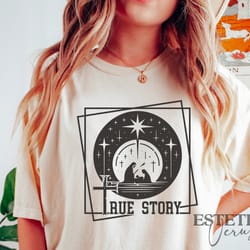 nativity scene svg png, true story svg, silhouette nativity scene svg