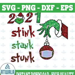 2021 stink stank stunk png, glitter 2021 stink stank stunk christmas, 2021 stink stank stunk christmas png, christmas de