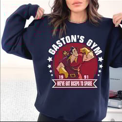 disney beauty and the beast gastons gym weve got biceps to spare shirt, villains tshirt, magic kingdom, disneyland famil