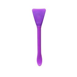 Double Head Dual-use Facial Mask Brush Silicone Facial Mask Stick with Scoop Apply Mud Facial Mask Brush Facial Beauty