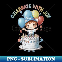 anime birthday boy - Exclusive Sublimation Digital File - Perfect for Sublimation Mastery