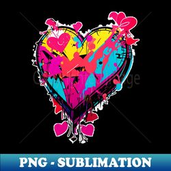 Heart Art - Exclusive PNG Sublimation Download - Bring Your Designs to Life