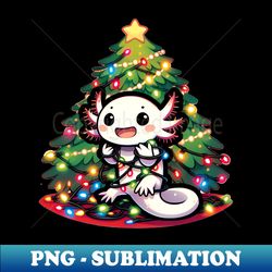 Cute Axolotl Christmas - Instant Sublimation Digital Download - Instantly Transform Your Sublimation Projects