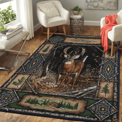 deer & deer hunting rug