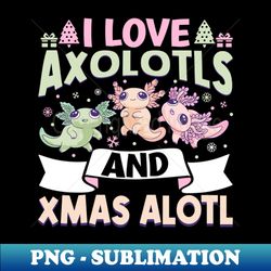 Axolotl Christmas - Vintage Sublimation PNG Download - Spice Up Your Sublimation Projects