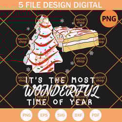 christmas tree cakes , its the most wonderful time of year , snow flake