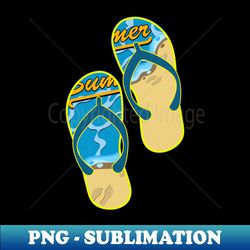 beach flip flops - Aesthetic Sublimation Digital File - Spice Up Your Sublimation Projects