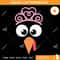 Turkey Face Princess SVG PNG.jpg