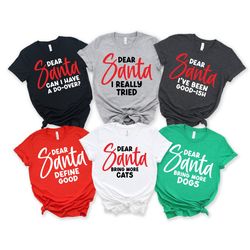 Custom Christmas Dear Santa Shirt,Christmas Matching Shirt,Christmas Group Shirt,Personalized Gift,Christmas Pajamas,Cus
