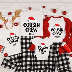 Custom Cousin Crew Hats Christmas Shirts, Christmas Shirts, Family Matching Christmas Shirt, Cousin Crew Christmas Shirt