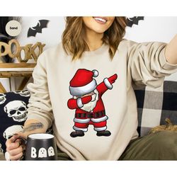 Christmas Crewneck Sweatshirt, Santa Long Sleeve T Shirt, Family Christmas Hoodies, Xmas Sweatshirts, Holiday Hoodies, W
