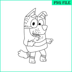 uncle stripe line png stripe bluey png bluey character png