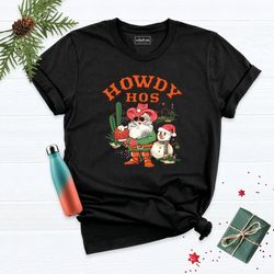 Howdy Santa Cowboy Christmas Shirt, Santa Western Shirt, Western Country Christmas Tee, Funny Christmas Shirt, Christmas