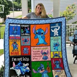 disney lilo and stitch movie blanket christmas, stitch blanket, lilo blanket, custom name blanket,disney trip blanket, c