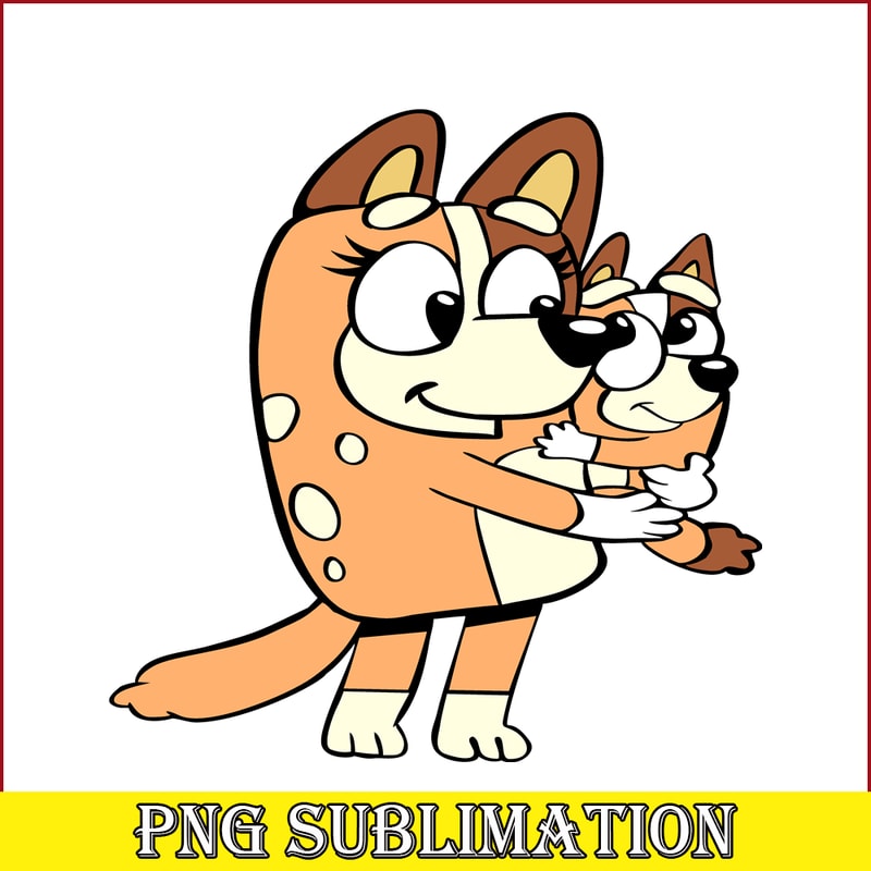 BL22112309-Chilli Heeler And Mom SVG PNG DXF EPS Bluey Family SVG Lovely Movie SVG.png