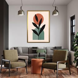 minimalist style art print, neutral geometric decor, abstract art, boho home decor, aesthetic bohemian wall art