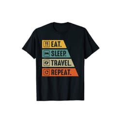 eat sleep travel repeat unisex shirt