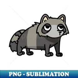 cute grey tanuki raccoon design - Professional Sublimation Digital Download - Enhance Your Apparel with Stunning Detail