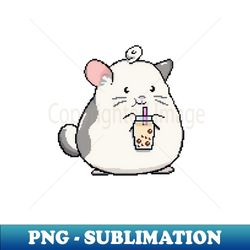 Pixel Mouse Loves Boba Tea - Professional Sublimation Digital Download - Bold & Eye-catching