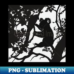 koalas shadow silhouette anime style collection no 50 - modern sublimation png file - perfect for sublimation art