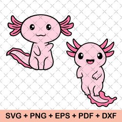 Axolotl svg, pet svg, kids svg, baby axolotl svg, vector, layered svg, cute svg, tshirt svg, cut file, Instant download