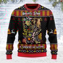 ugly christmas sweater herbology harry potter for men women
