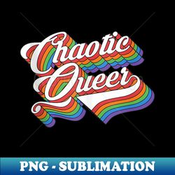 Funny Chaotic Queer LGBTQ Tabletop Gaming Geek Rainbow - Instant Sublimation Digital Download - Fashionable and Fearless