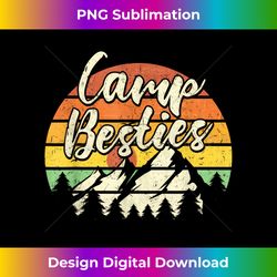Camp Besties Outdoor Sunset Best Friend Matching Camping - Bespoke Sublimation Digital File - Infuse Everyday with a Celebratory Spirit