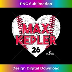 Max Kepler-Rozycki - Heart Baseball - Apparel - Tank Top - Luxe Sublimation PNG Download - Access the Spectrum of Sublimation Artistry