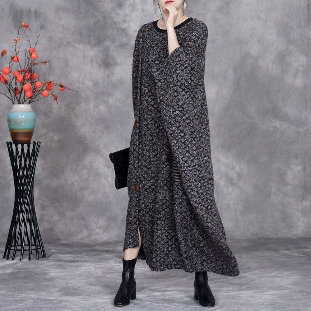Casual Large Size Irregular Knitted Wool Skirt 4
