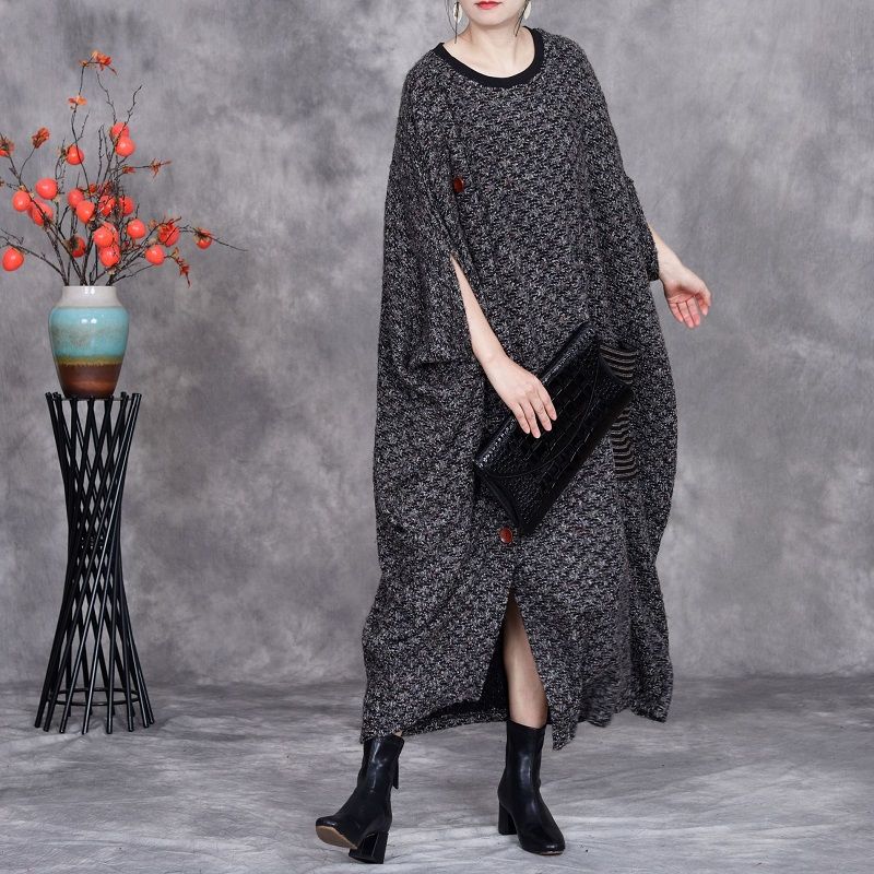 Casual Large Size Irregular Knitted Wool Skirt 5
