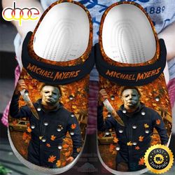 michael myers autumn crocband crocs clog shoes