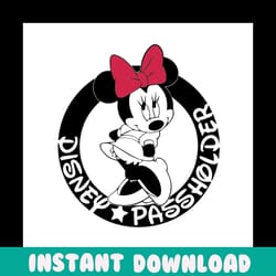cute minnie passholder svg, disney svg, minnie passholder, passholder svg, minnie svg, passholder program, minnie mouse