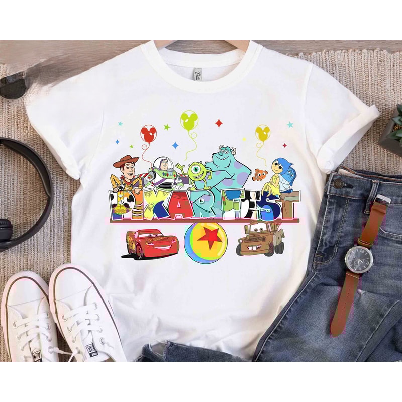 Disney Pixar Fest Magic Key Characters T-shirt, Inside Out, Monster Inc, Toy Story Tee, Pixar Pals Playtime Party, Disneyland Resort Trip.jpg