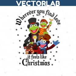 wherever you find love it feels like christmas png