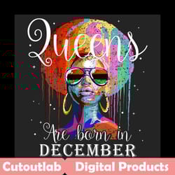 queens are born in december png, birthday png, december birthday, december queen png, birthday black girl, black girl pn
