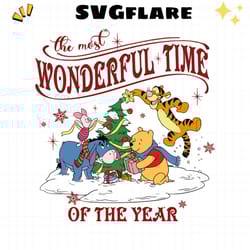 pooh disney most wonderful time of the year svg