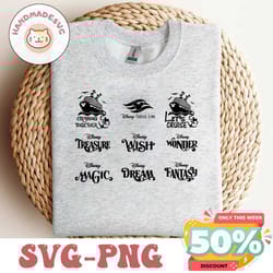 cruise svg, mickey cruise png clipart bundle, cruise ship svg,mouse cruise ship names logo bundle treasure fantasy dre