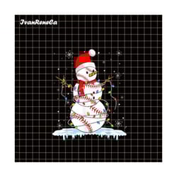 baseball christmas snowman png, merry christmas baseball png, baseball santa hat, baseball tree png, sport christmas png