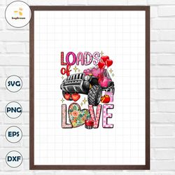 Loads Of Love Pink Truck 2 PNG file , Valentine's Day Png