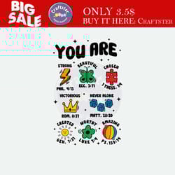 you are strong beautiful autism support svg