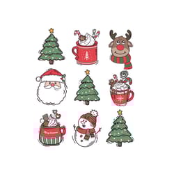 retro christmas sublimation bundle