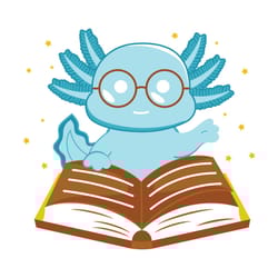 axolotl reading svg