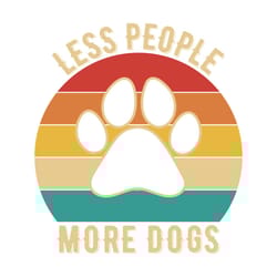 less people more dogs vintage svg shirt