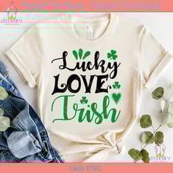 lucky love irish st patrick's day svg