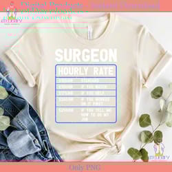 surgeon hourly rate svg cricut file