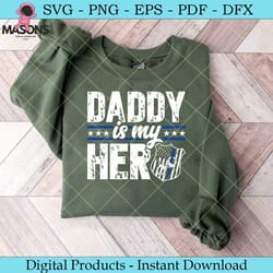 daddy is my hero kids police blue lile