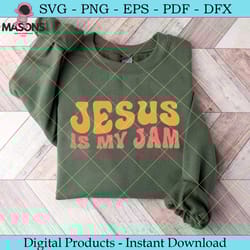 jesus is my jam retro svg design