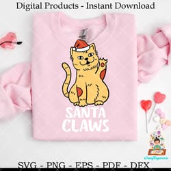 santa claws funny cat christmas